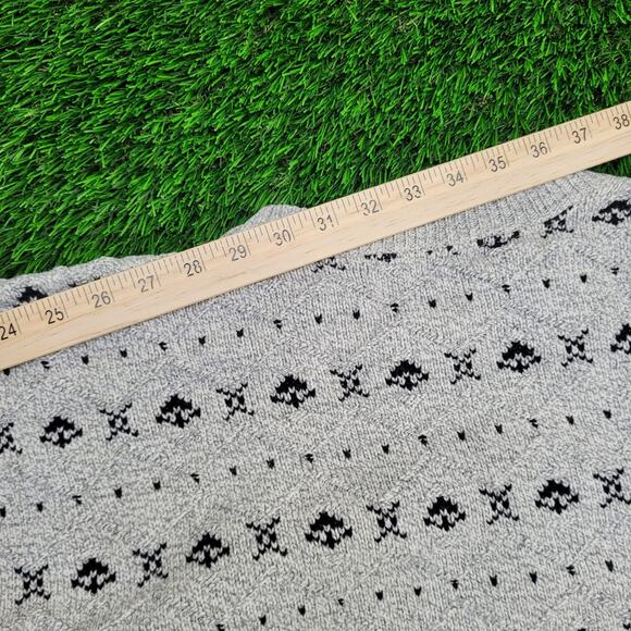 Vintage 80s MOD Sweater Medium 22x26 Baggy USA - Picture 4 of 11